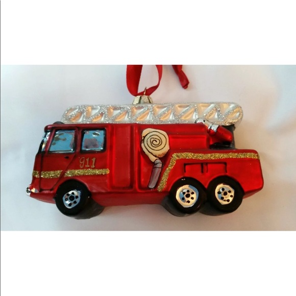 Pottery Barn Kids Other - Pottery Barn Fire Truck Ornament collectible